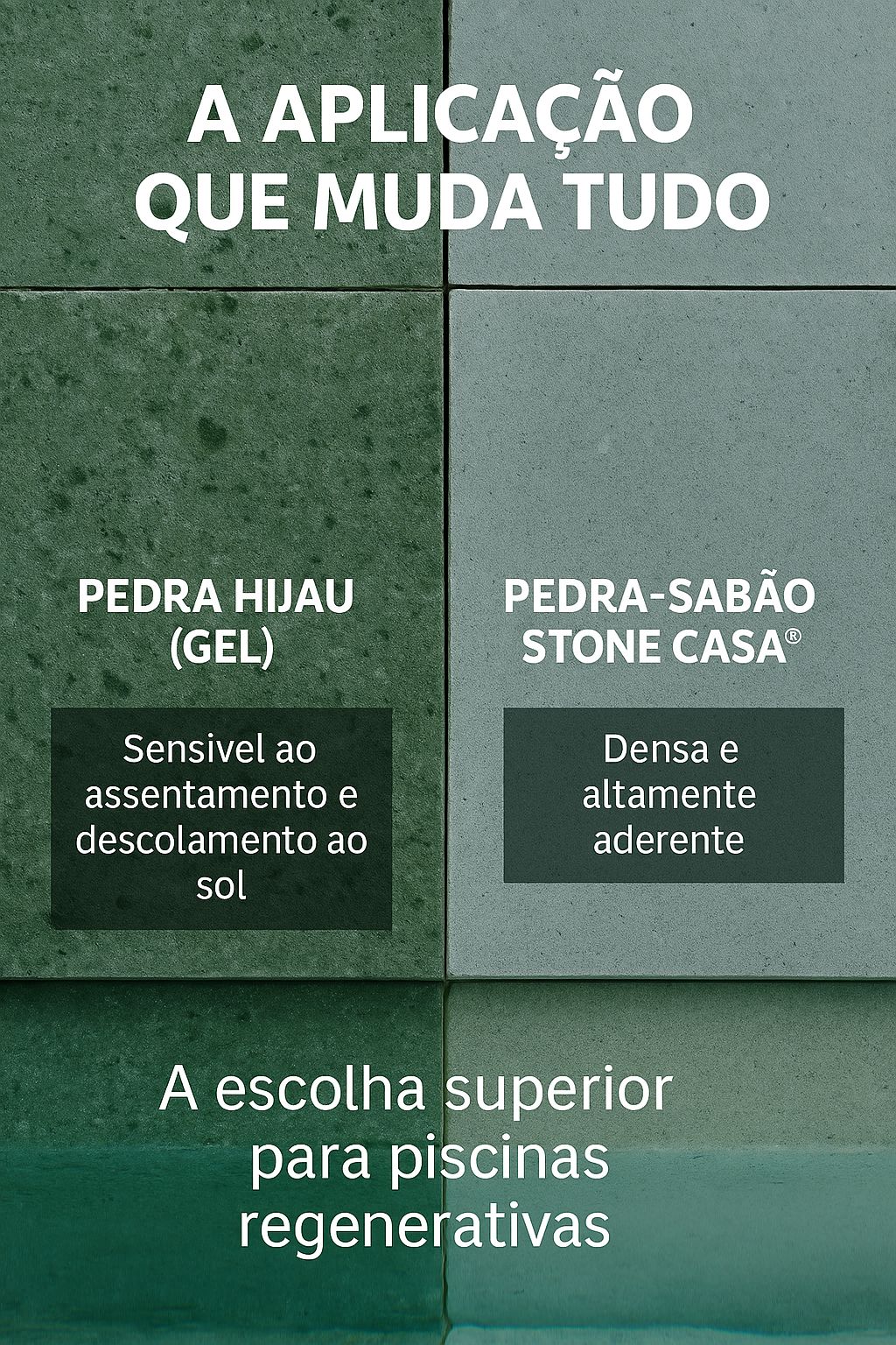 Pedra-Sabão vs Pedra Hijau Pedra-Sabão vs Pedra Hijau